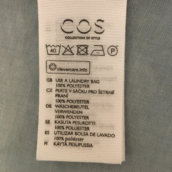 COS Blue Draped Dress US 4 - Picture 6 of 6